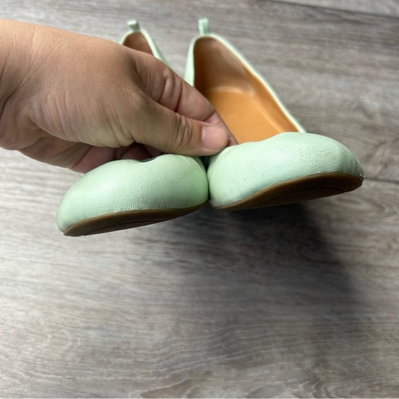 J. Crew Sage Green Soft Leather Ballet Flats - Picture 4 of 15